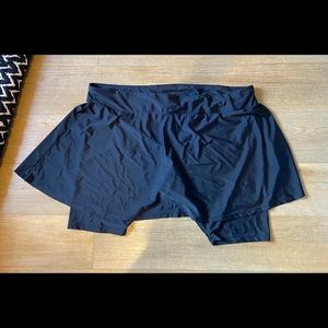 5x ModLi Black Swim Skort Bottoms Skirt Shorts